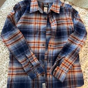 OshKosh B'gosh Kids Checkered Shirt - Navy and Rust